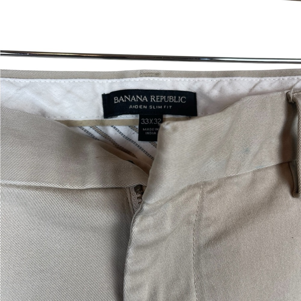 MJ349 Men’s Banana Republic AIDEN SLIM Fit Business Casual Pants 33x32 - Picture 3 of 6